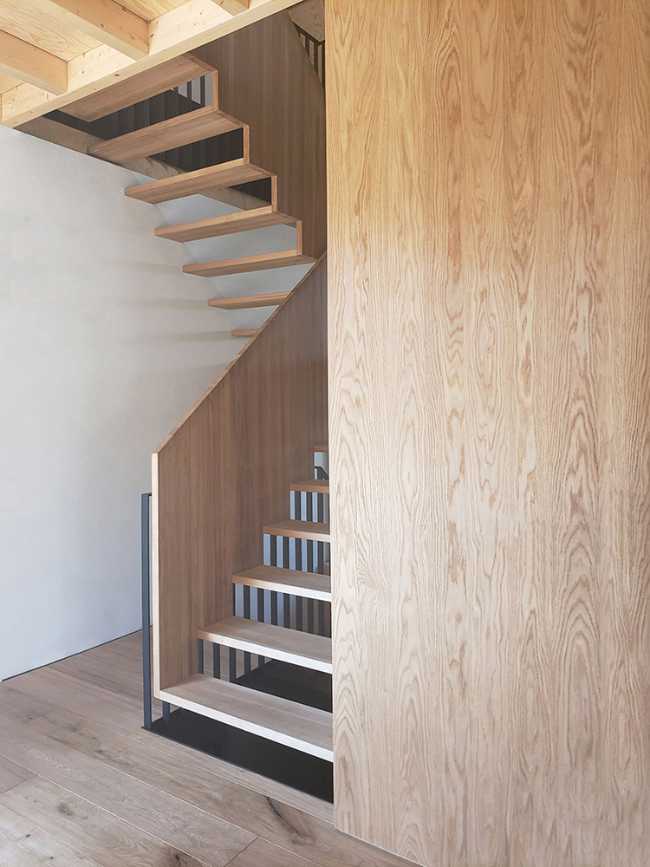 Interior wooden villa