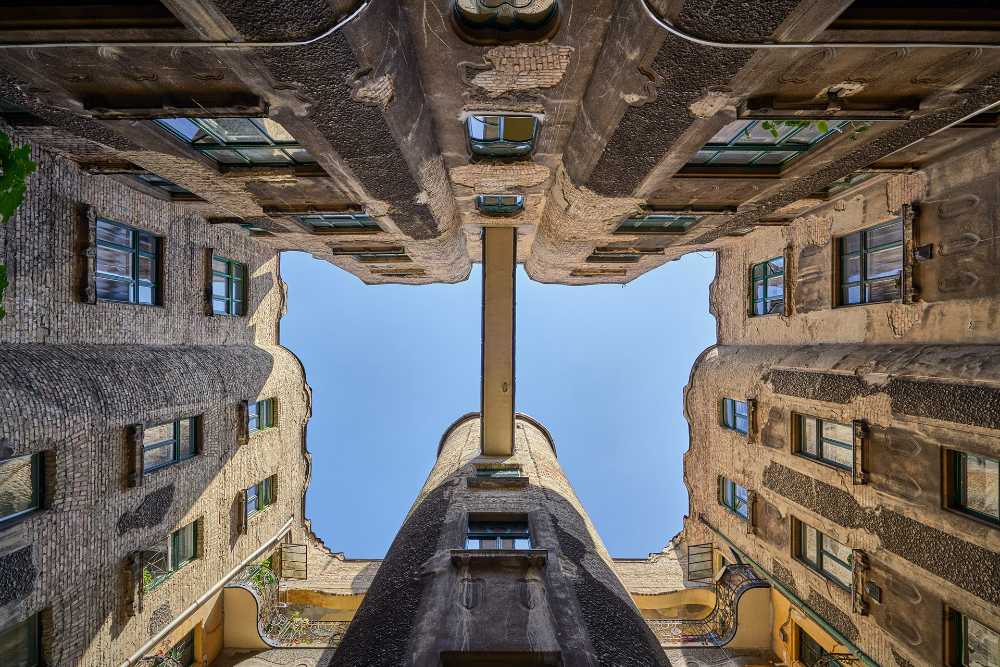 fotografia architettura cortile Budapest