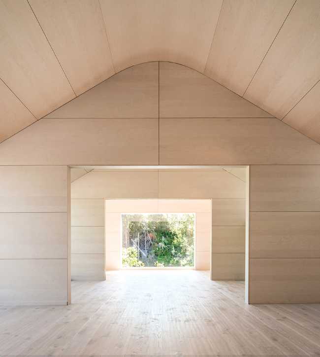 Interior vivienda de madera
