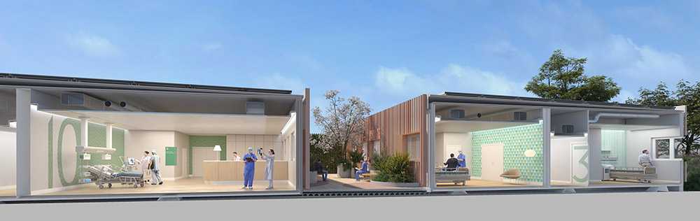 Ospedale modulare in legno