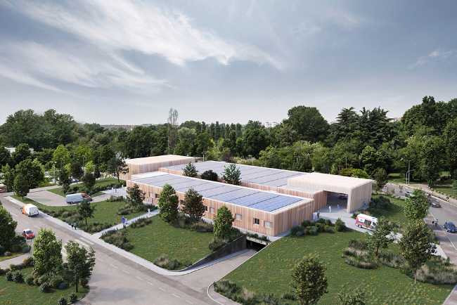 Modular hospital in wood