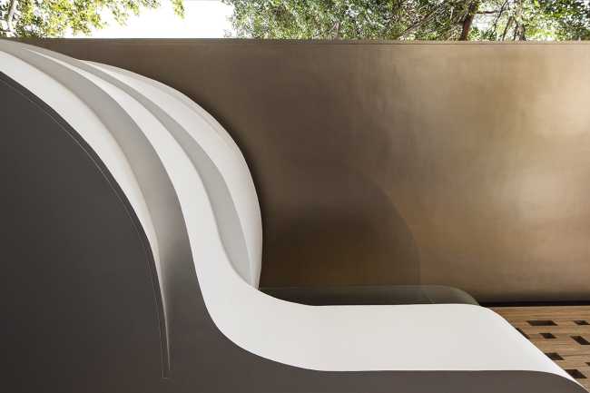 B One, il cortile interno è il cuore della villa sostenibile