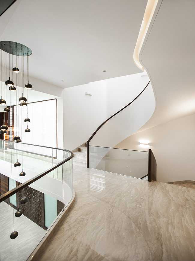 B One, il cortile interno è il cuore della villa sostenibile