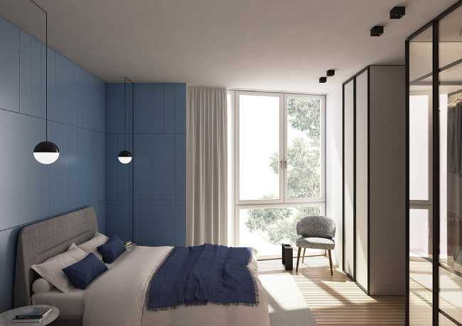 Chambre bleue