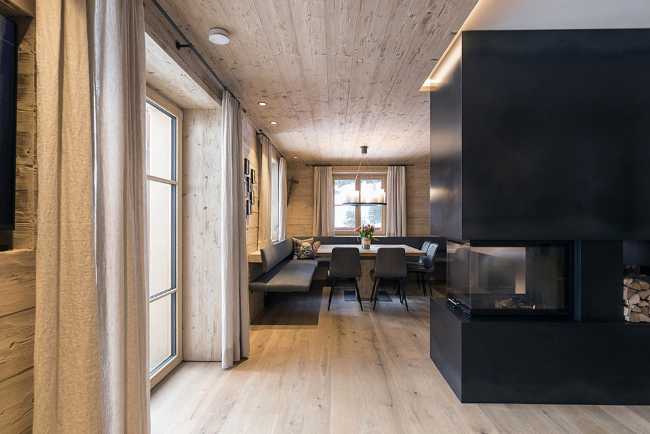Interior wooden house