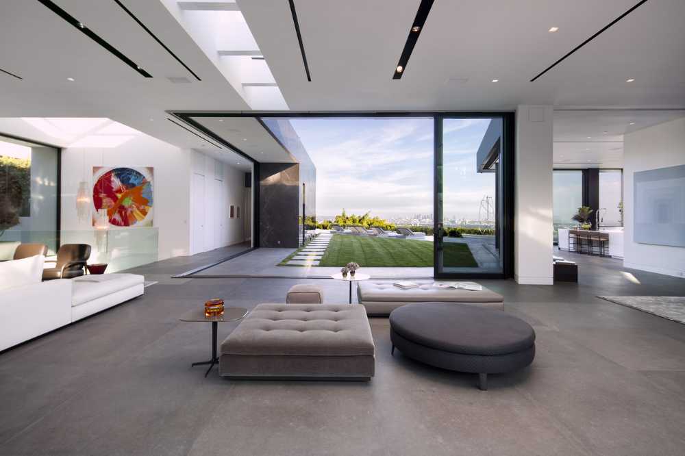 villa infinity pool outdoor furniture