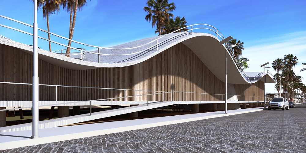 Architettura organica e vegetazione per un centro culturale in Messico