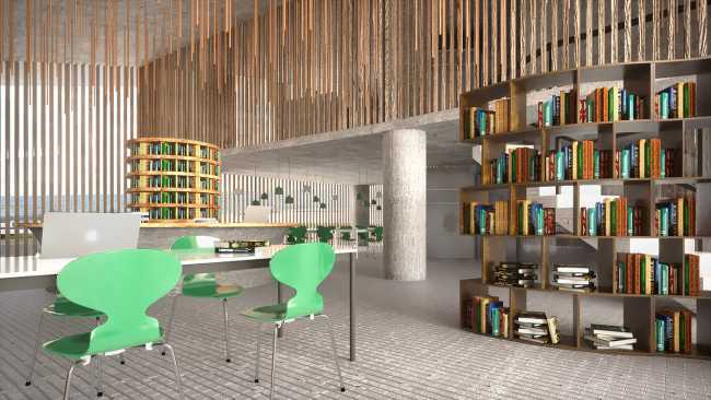 Architettura organica e vegetazione per un centro culturale in Messico