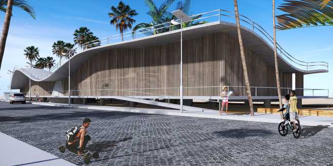 Architettura organica e vegetazione per un centro culturale in Messico