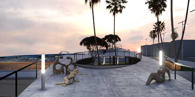 Architettura organica e vegetazione per un centro culturale in Messico