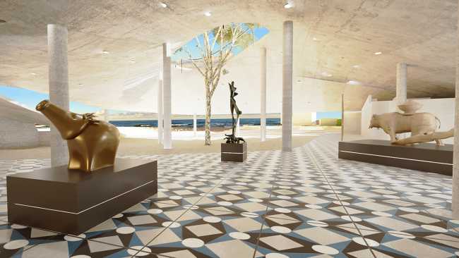 Architettura organica e vegetazione per un centro culturale in Messico