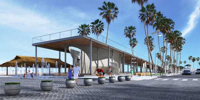 Architettura organica e vegetazione per un centro culturale in Messico