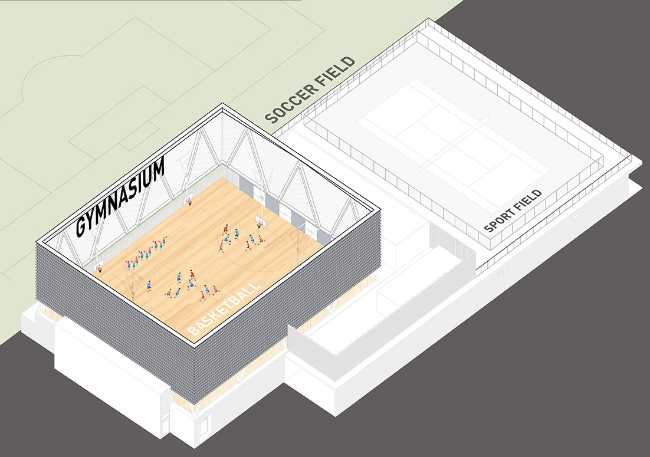 building school extension diagram