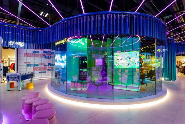 Colorful interior shop