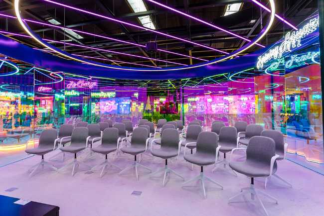 Colorful interior shop