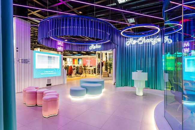 Colorful interior shop