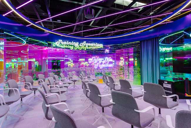 Colorful interior shop