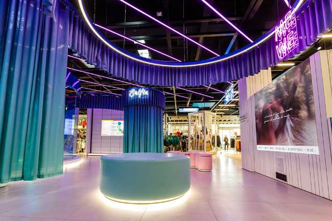 Colorful interior shop