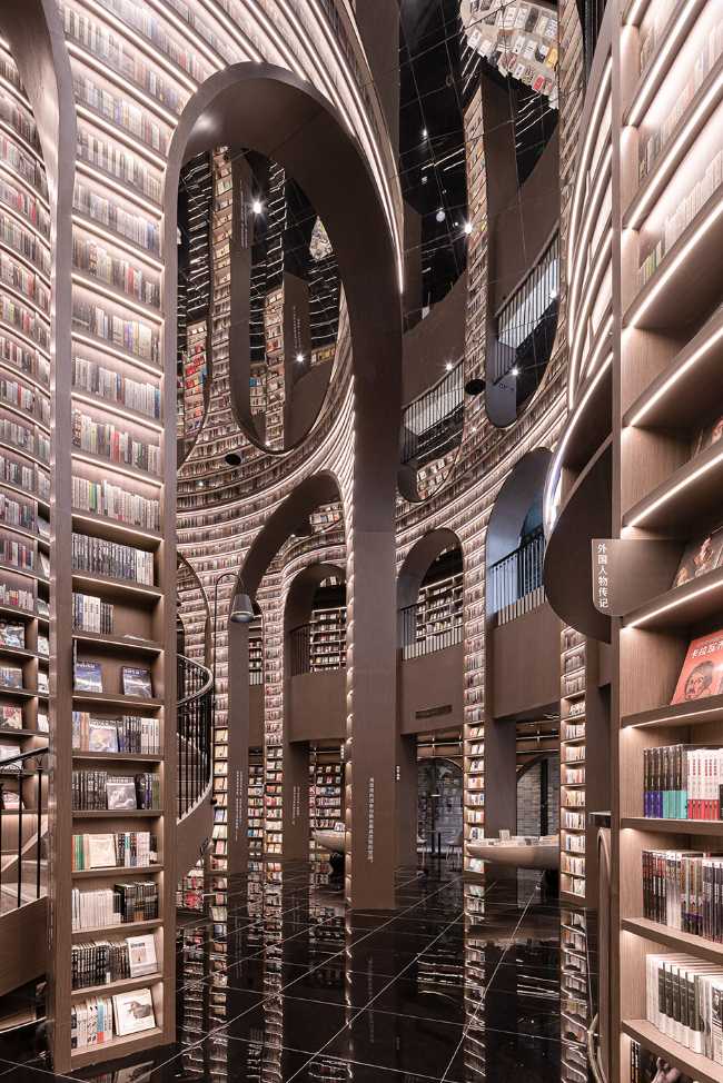 bookcase china interior design mirrors ceiling