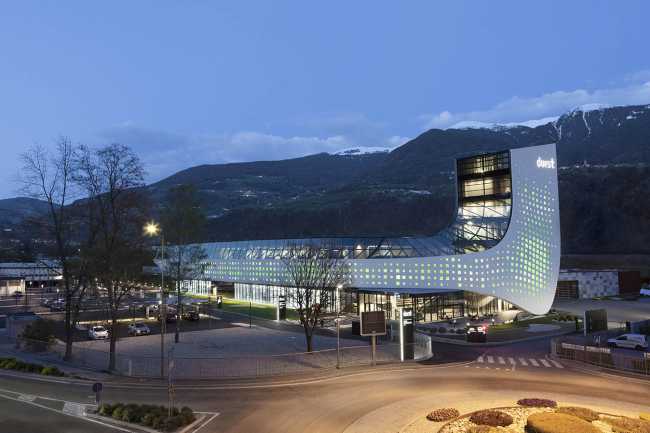 sede aziendale Durst facciata rivestimento pannelli alluminio