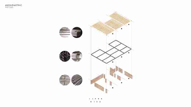 split axonometry construction technique