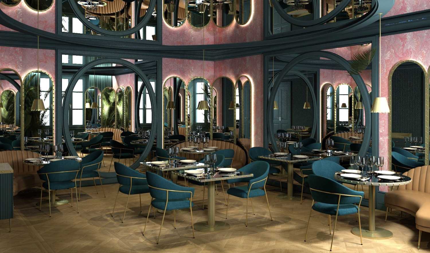 Design d'intérieur d'un hôtel à Florence. Conception détaillée pour chaque pièce de mobilier