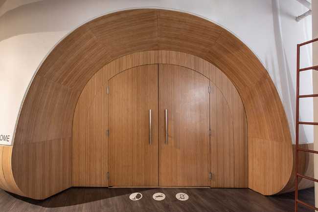 Meditative environment in wood