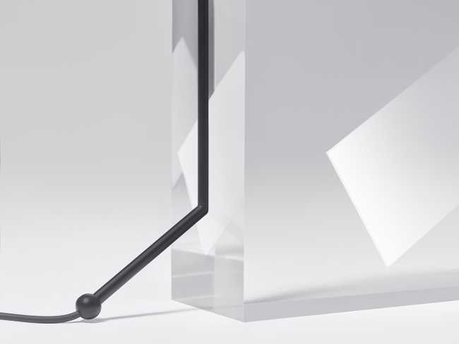 luces mesa acrílico formas geométricas