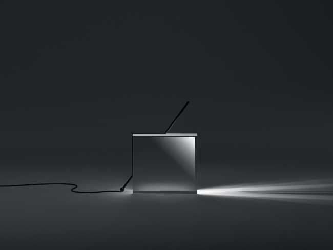 luces mesa acrílico formas geométricas