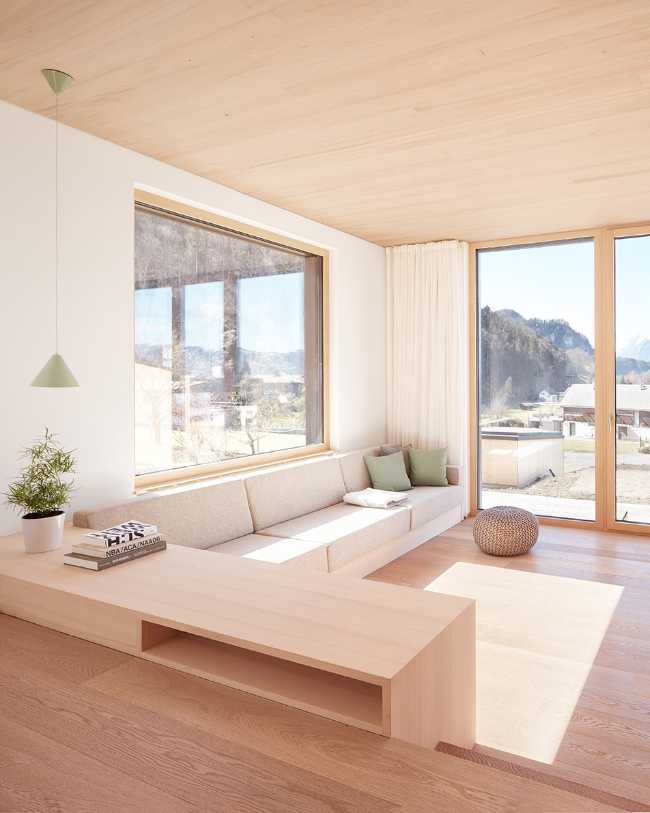 Wooden living room