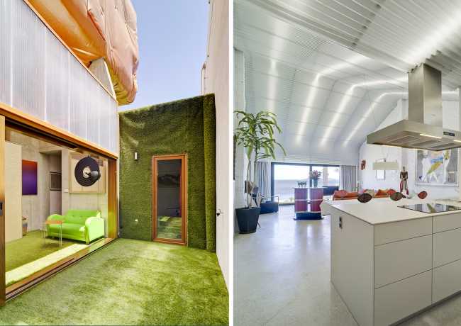 Casa sul mare con ampliamento container interni