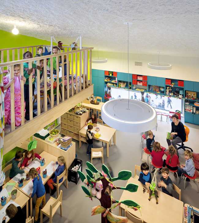 Interior jardín de infantes