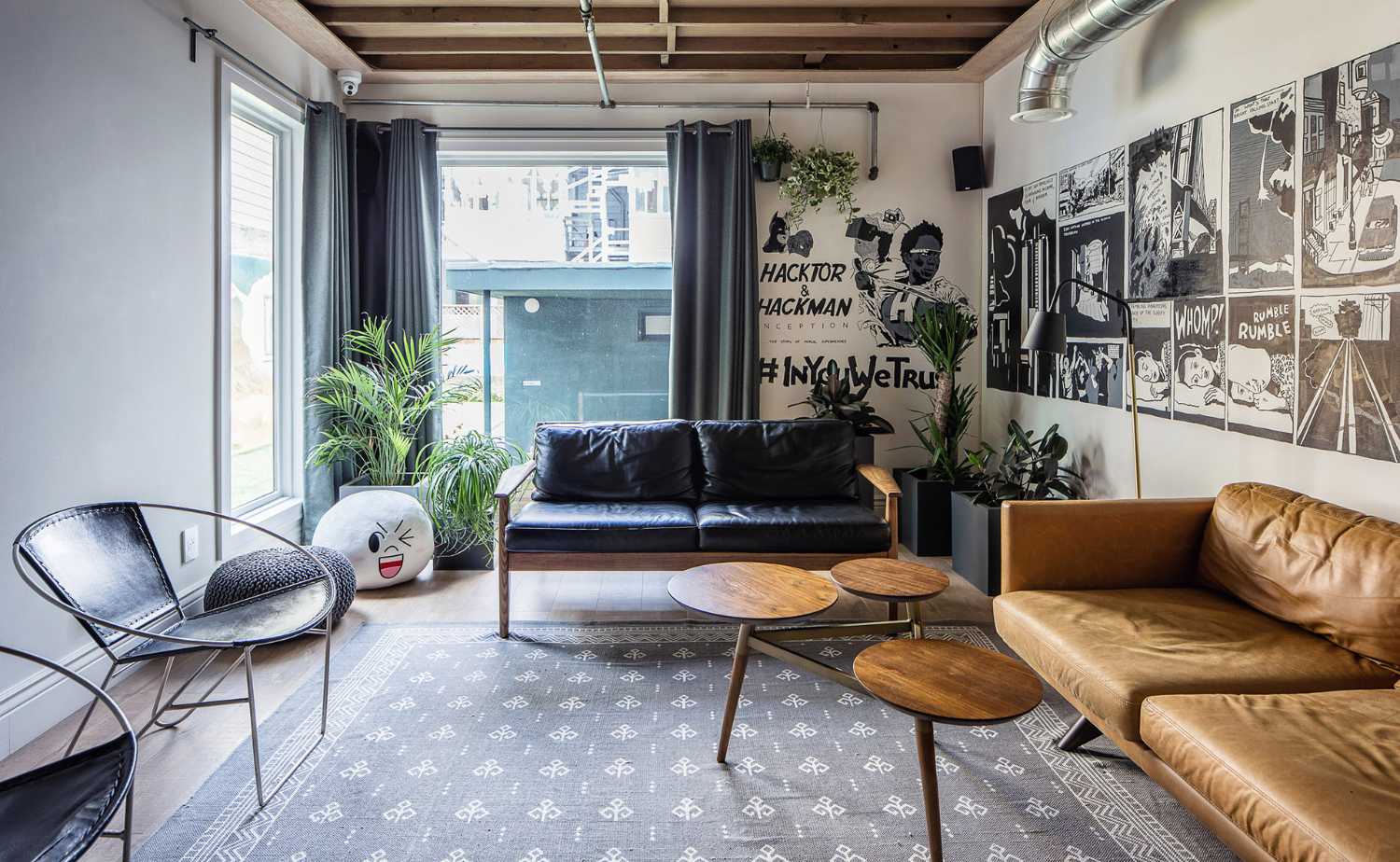 Salón de un co-living