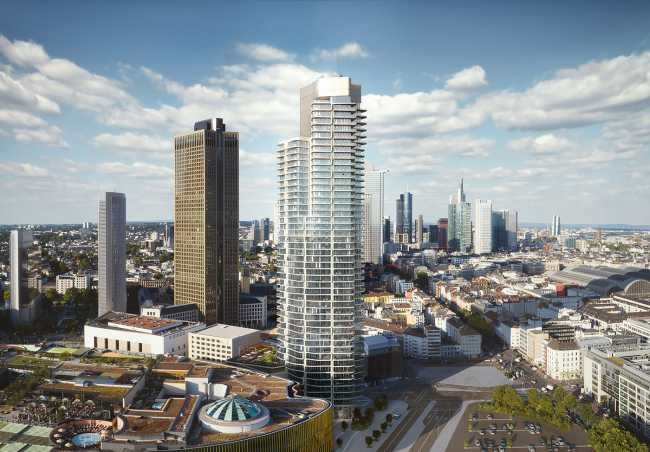 Grandtower in Frankfurt whit Porcelaingres Tiles