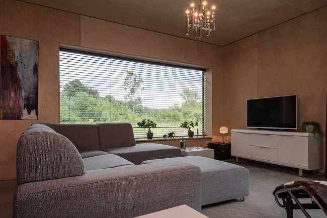 Interno abitazione in legno