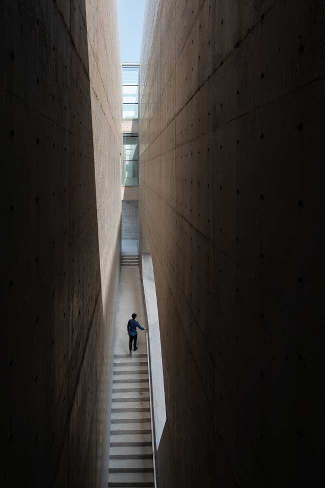 cultural center structure concrete staircase