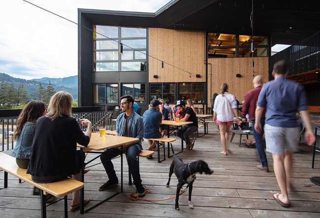 Recreation center in wood