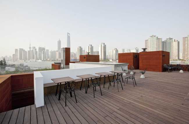 Boutique hotel view from the terrace