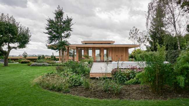 Country house among the trees