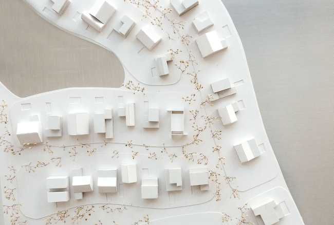 casa bosco struttura in cemento armato a vista modello