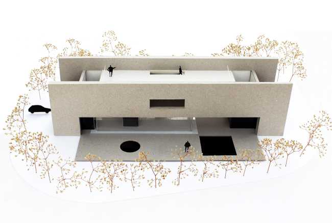 casa bosco struttura in cemento armato a vista modello