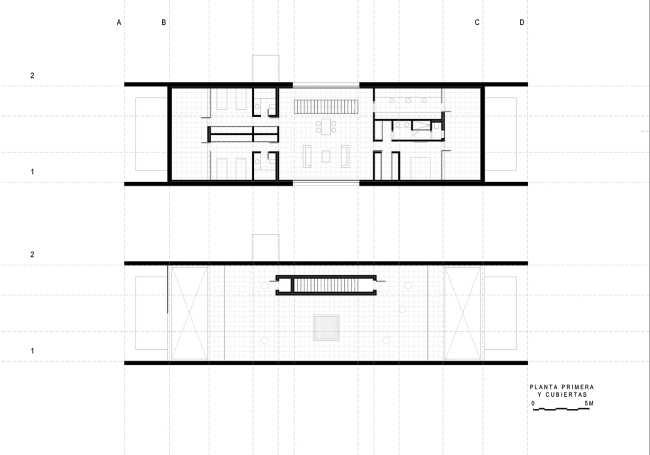 casa bosco struttura in cemento armato sezione