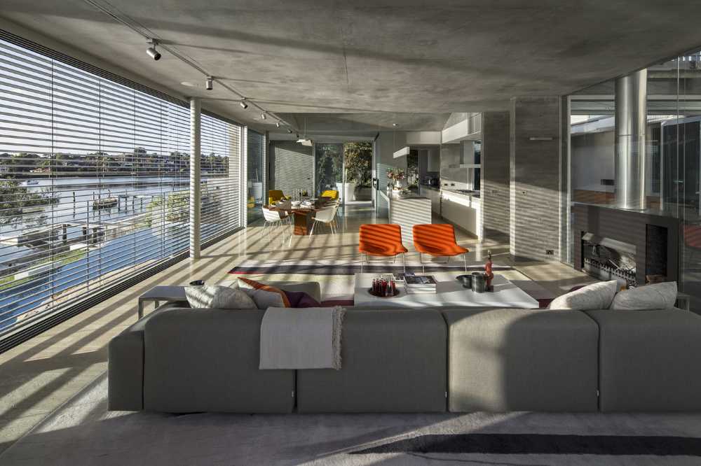 Link House, l'architecture est l'interpénétration entre les espaces intérieurs et extérieurs.