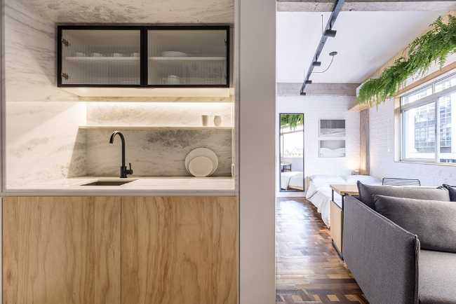 Interno alloggio temporaneo