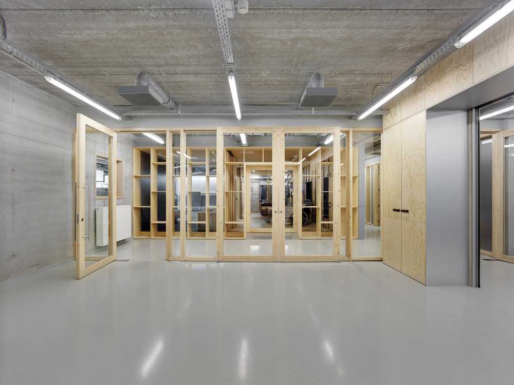 Concrete and wood interior