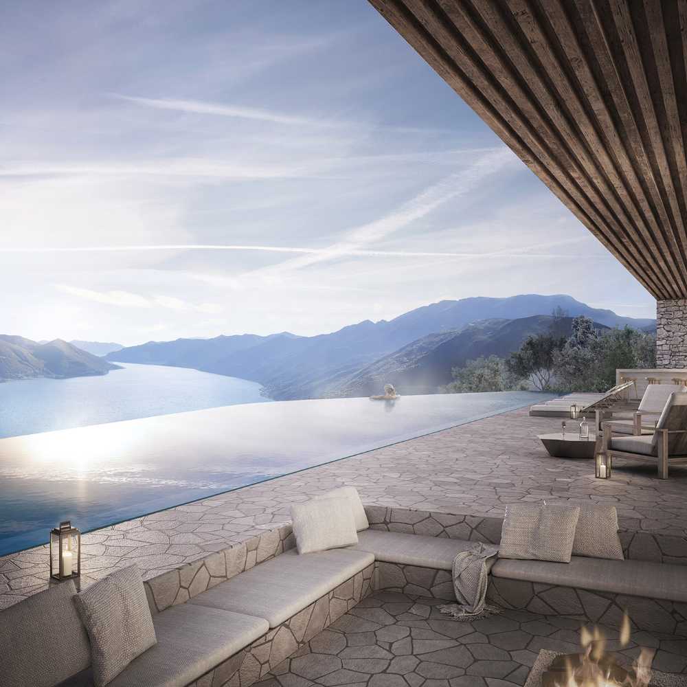 Complexe hôtelier sur le lac Majeur. Un design qui embrasse le paysage et amplifie l'esprit du lieu
