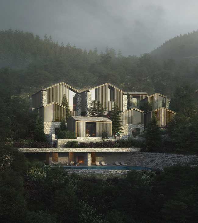 Complexe hôtelier sur le lac Majeur. Un design qui embrasse le paysage et amplifie l'esprit du lieu