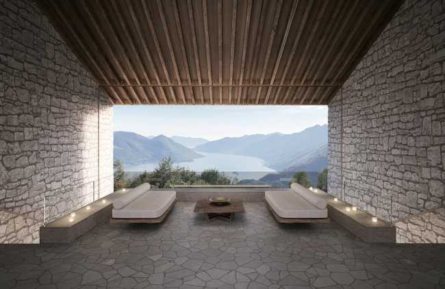 Complexe hôtelier sur le lac Majeur. Un design qui embrasse le paysage et amplifie l'esprit du lieu