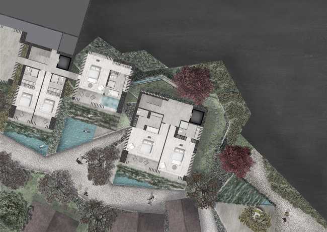 Complexe hôtelier sur le lac Majeur. Un design qui embrasse le paysage et amplifie l'esprit du lieu