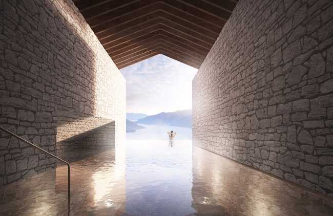 Complexe hôtelier sur le lac Majeur. Un design qui embrasse le paysage et amplifie l'esprit du lieu